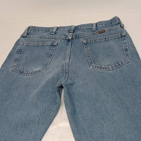 Rustler from wrangler jeans Regular Straight leg Jeans men's sz34x32 100% cotton - Picture 2 of 10
